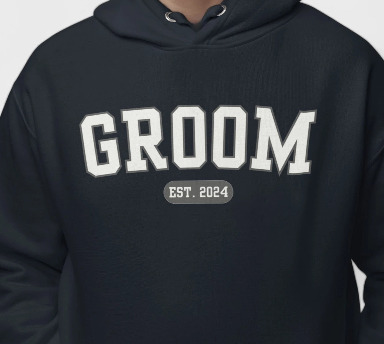 Groom Varsity Hoodie - Navy-Union Threads