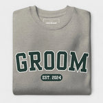 Groom Varsity Sweatshirt - Heather Gray-Union Threads