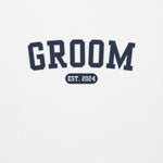 Groom Varsity Sweatshirt - White-Union Threads