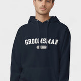 Groomsman Varsity Hoodie - Navy-Union Threads