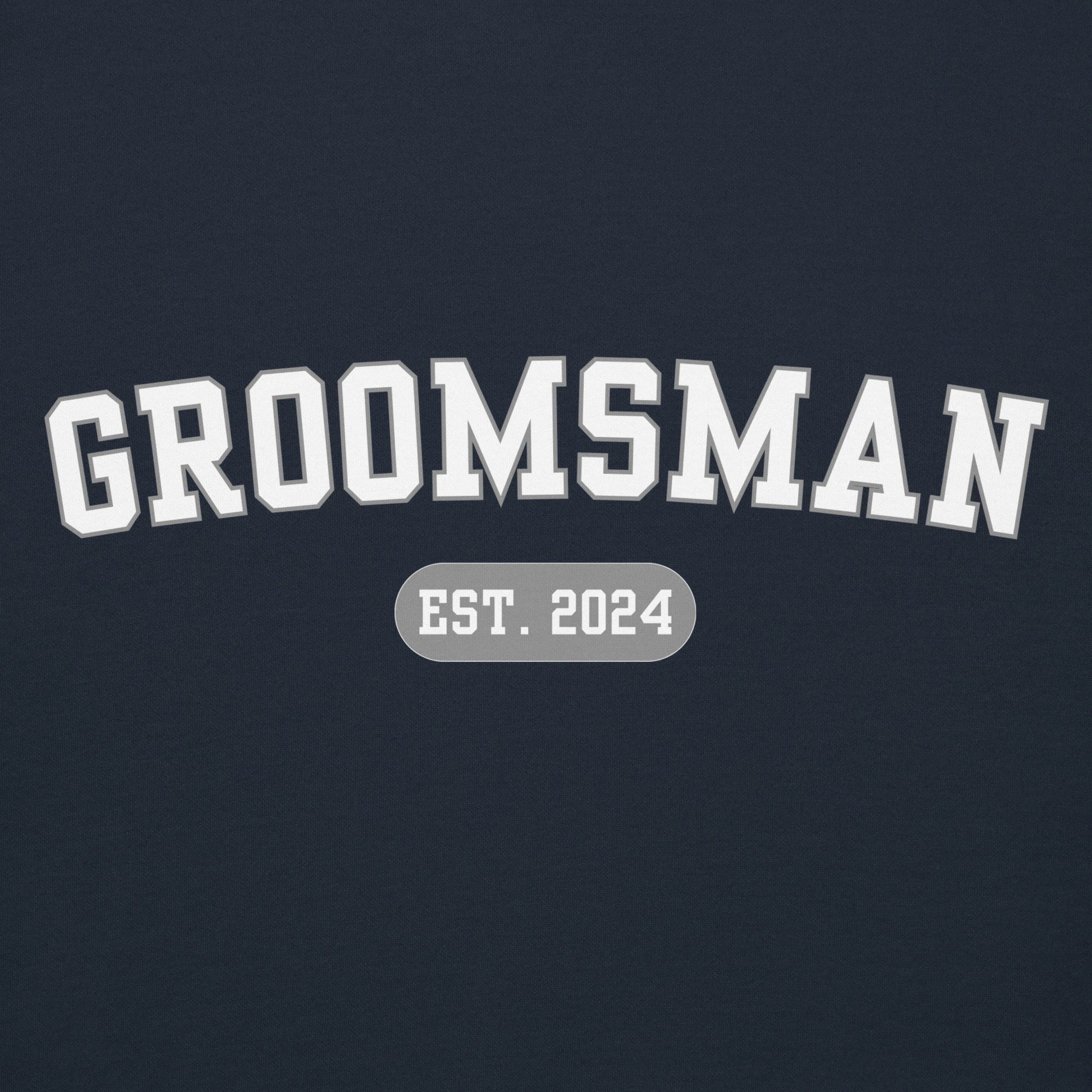 Groomsman Varsity Hoodie - Navy-Union Threads