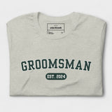 Groomsman Varsity Shirt - Heather Gray-Union Threads