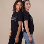 Model wearing Rock Band Bachelorette Shirt