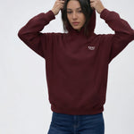 Model wearing Bachelorette Tour Hoodie - Maroon