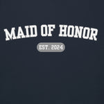 Maid of Honor Varsity Hoodie - Navy-Union Threads