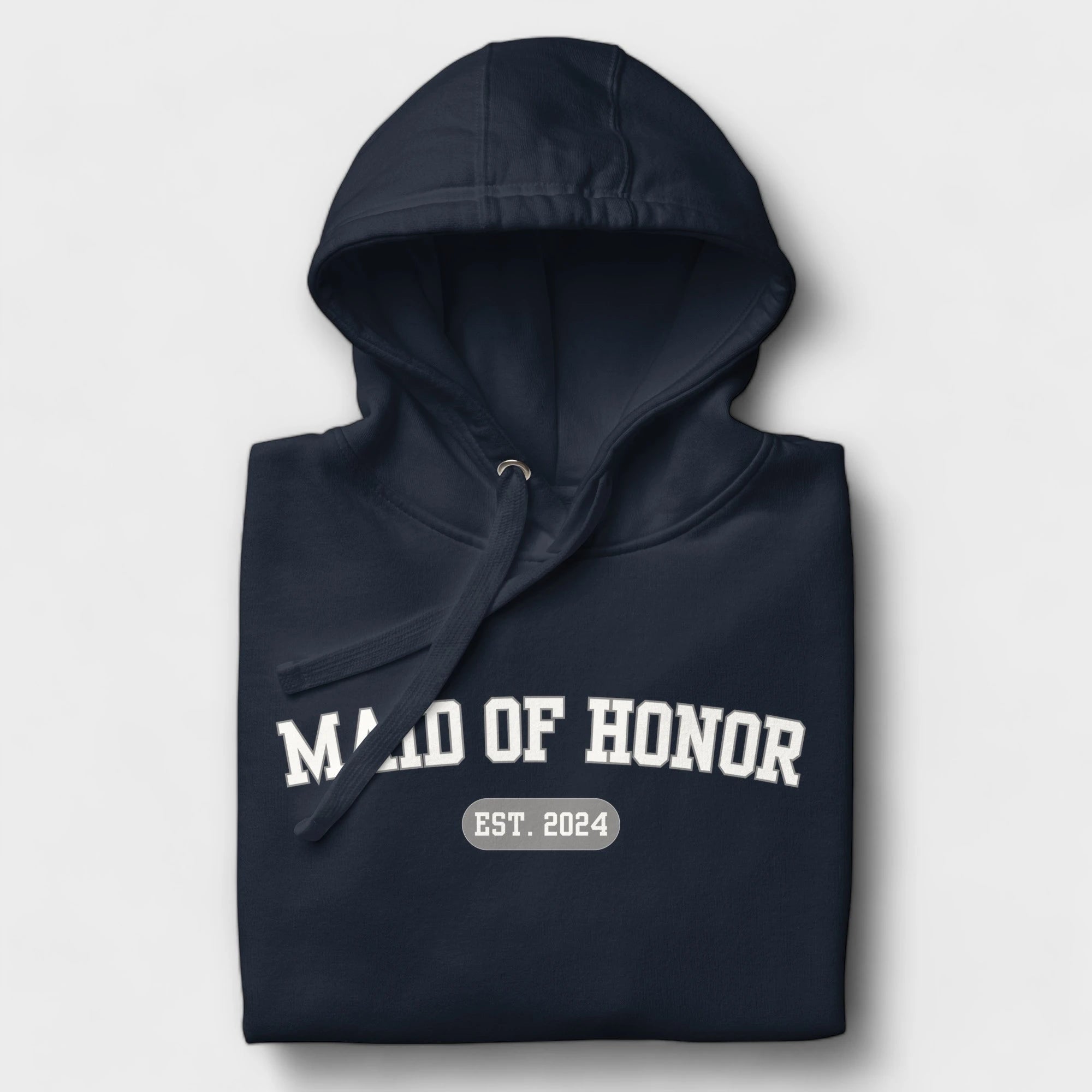 Maid of Honor Varsity Hoodie - Navy-Union Threads