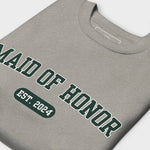 Maid of Honor Varsity Sweatshirt - Heather Gray-Union Threads