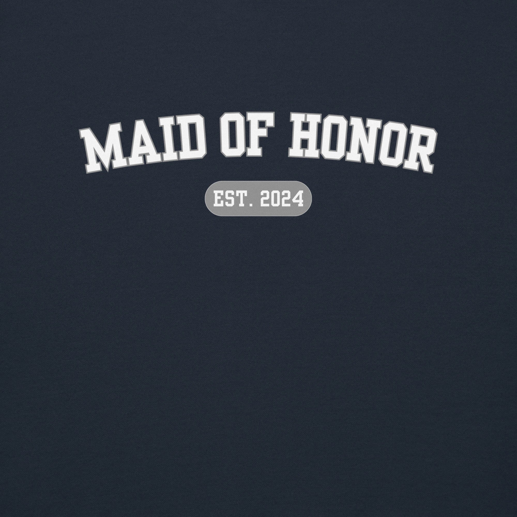 Maid of Honor Varsity Sweatshirt - Navy-Union Threads