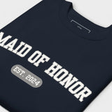 Maid of Honor Varsity Sweatshirt - Navy-Union Threads