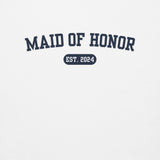 Maid of Honor Varsity Sweatshirt - White-Union Threads