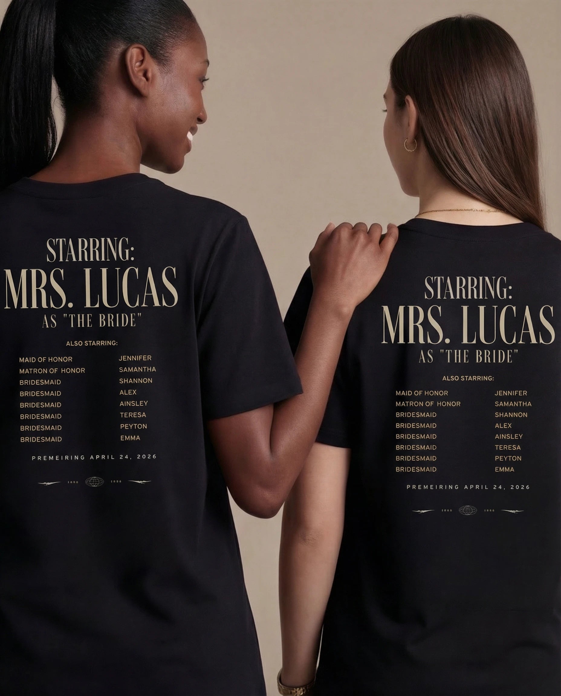 Model wearing Movie Poster Bachelorette Shirt