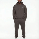 Model wearing Newlywed Club Hoodie - Charcoal