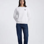 Model wearing Bachelorette Tour Sweatshirt - White