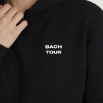 Model wearing Bachelorette Tour Hoodie - Black