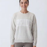 Model wearing Classic Fit Bride Sweater