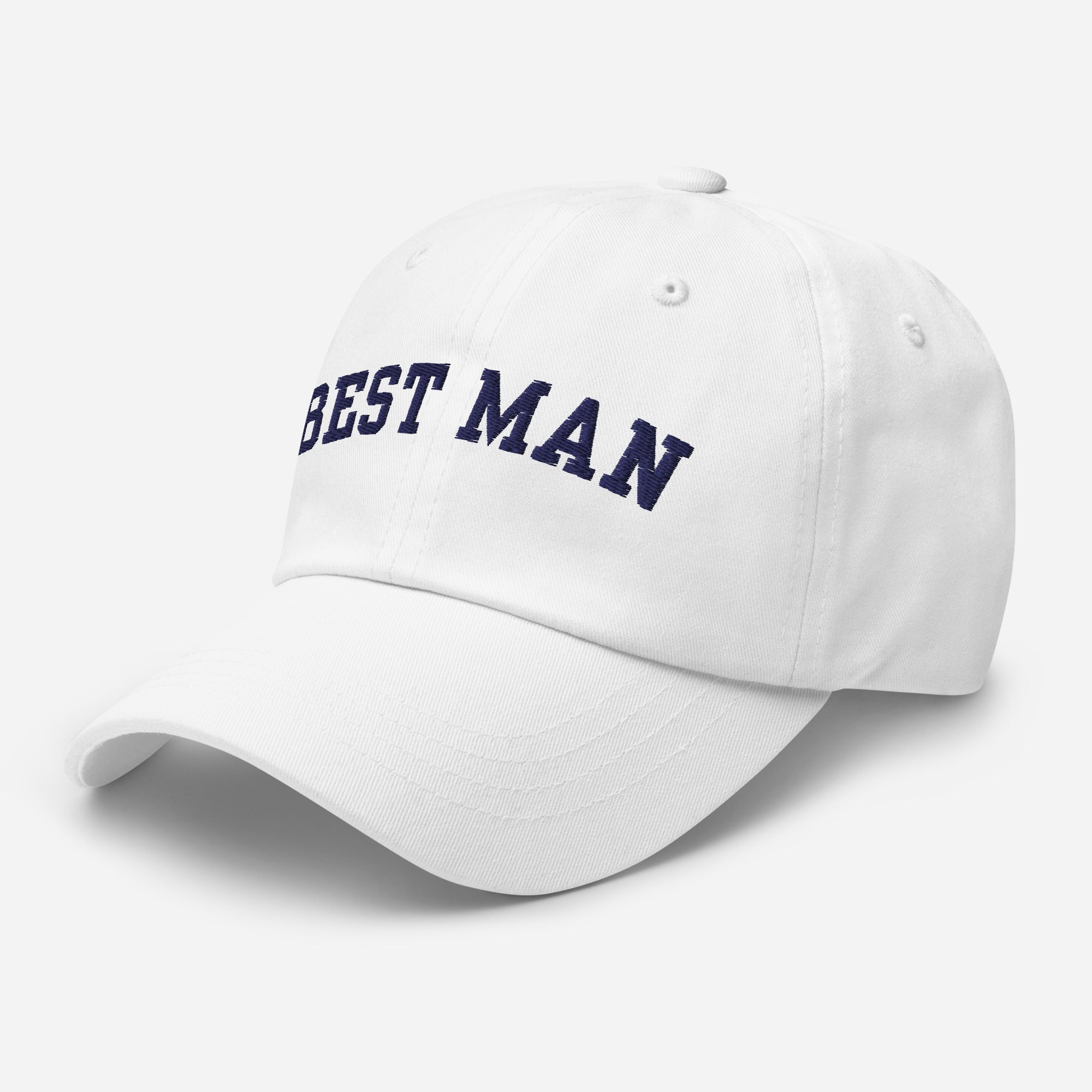 Varsity Best Man Hat - White-Union Threads