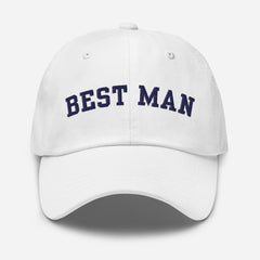 Varsity Best Man Hat - White-Union Threads