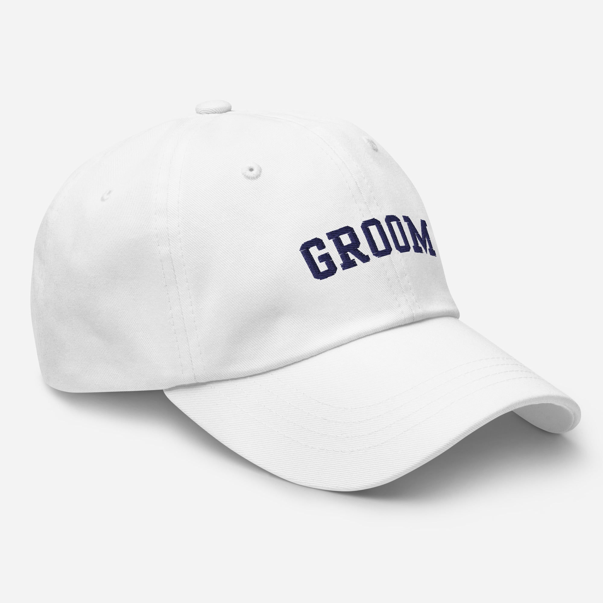 Varsity Groom Hat - White-Union Threads