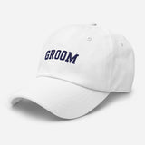 Varsity Groom Hat - White-Union Threads