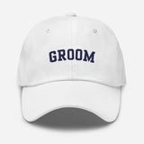 Varsity Groom Hat - White-Union Threads