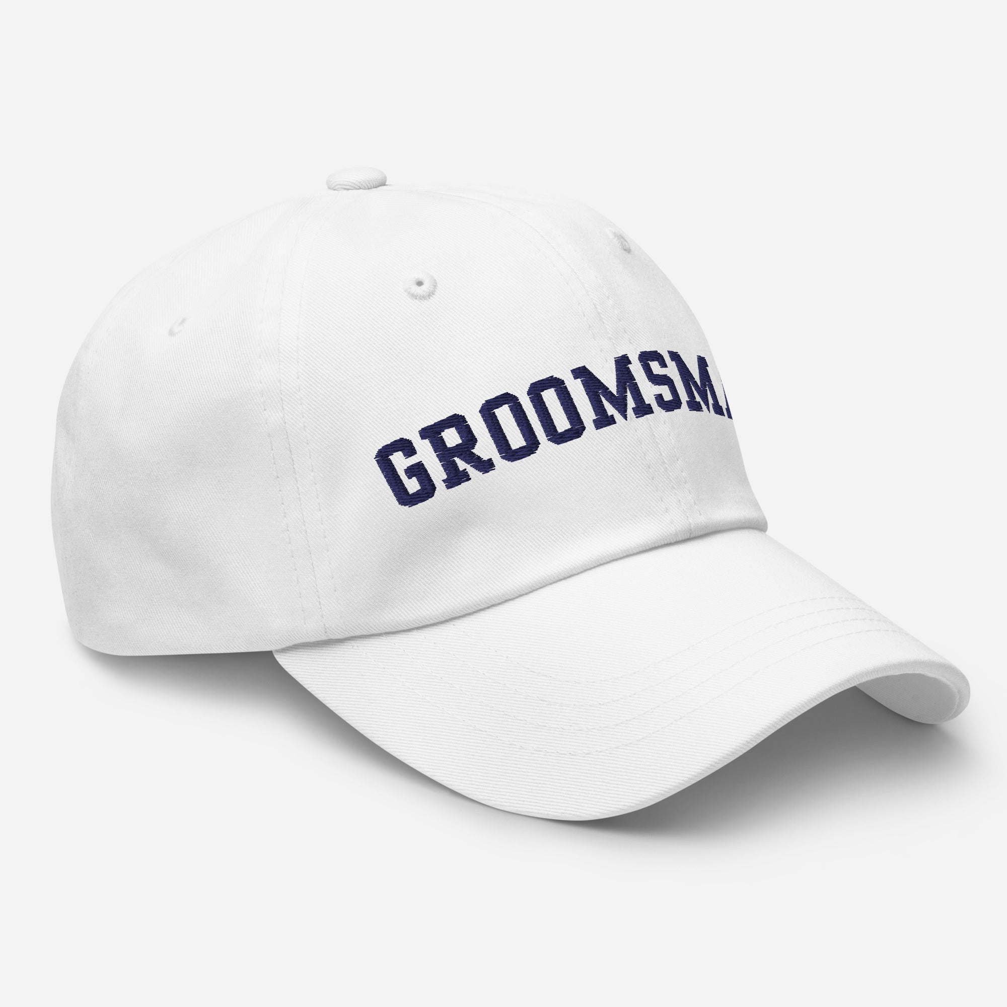 Varsity Groomsman Hat - White-Union Threads