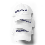 Varsity Groomsman Hat - White-Union Threads
