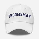 Varsity Groomsman Hat - White-Union Threads