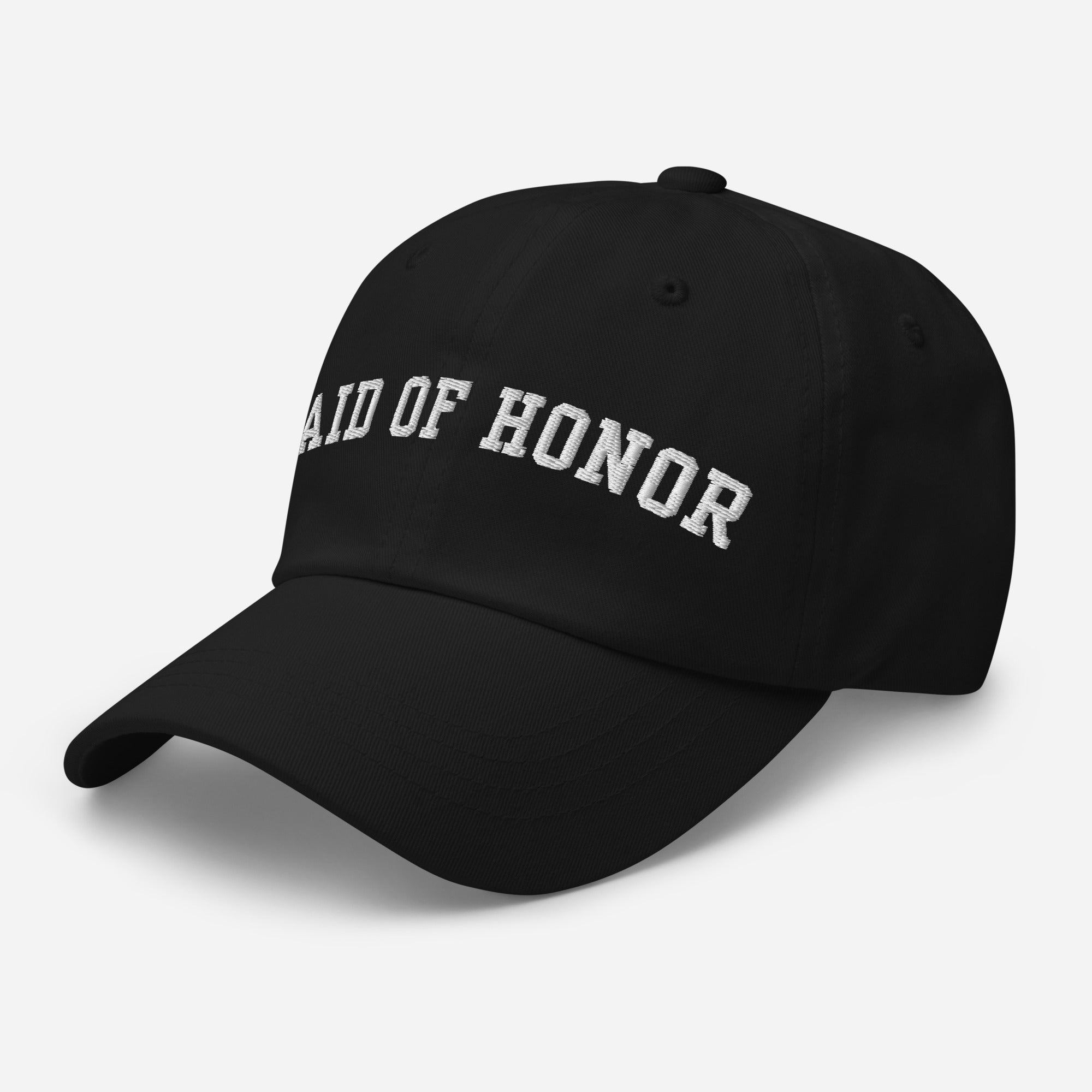 Varsity Maid of Honor Hat - Black-Union Threads