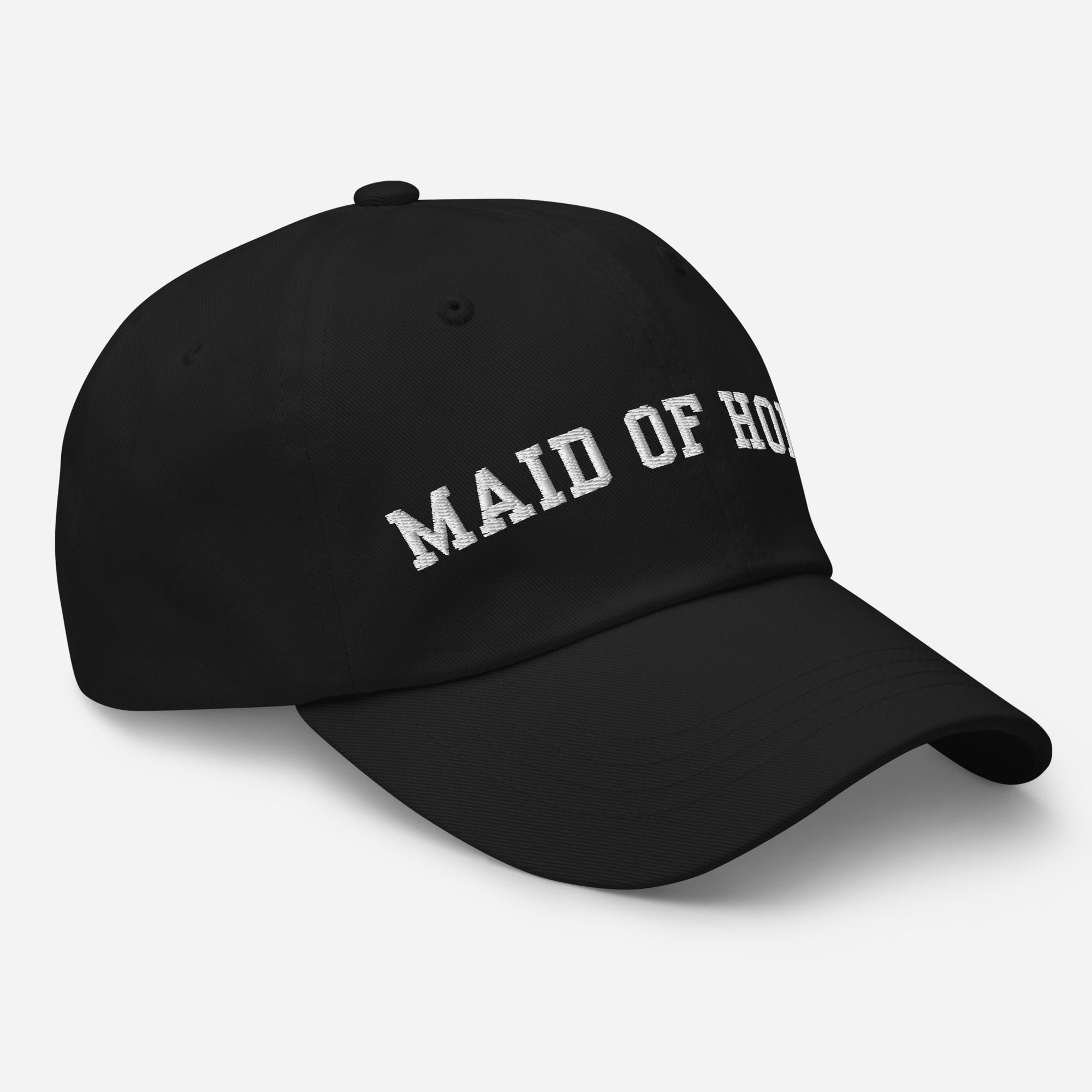 Varsity Maid of Honor Hat - Black-Union Threads