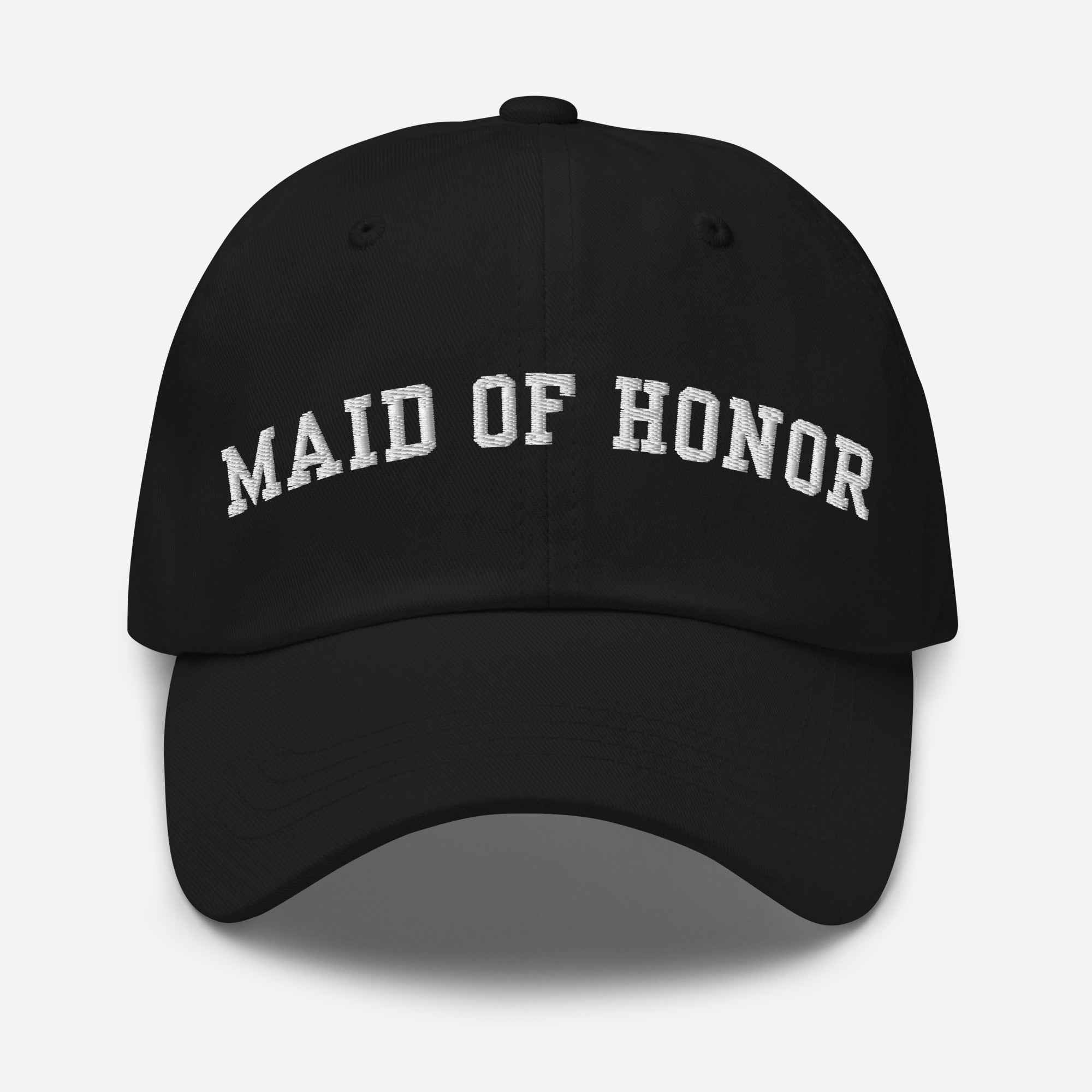 Varsity Maid of Honor Hat - Black-Union Threads