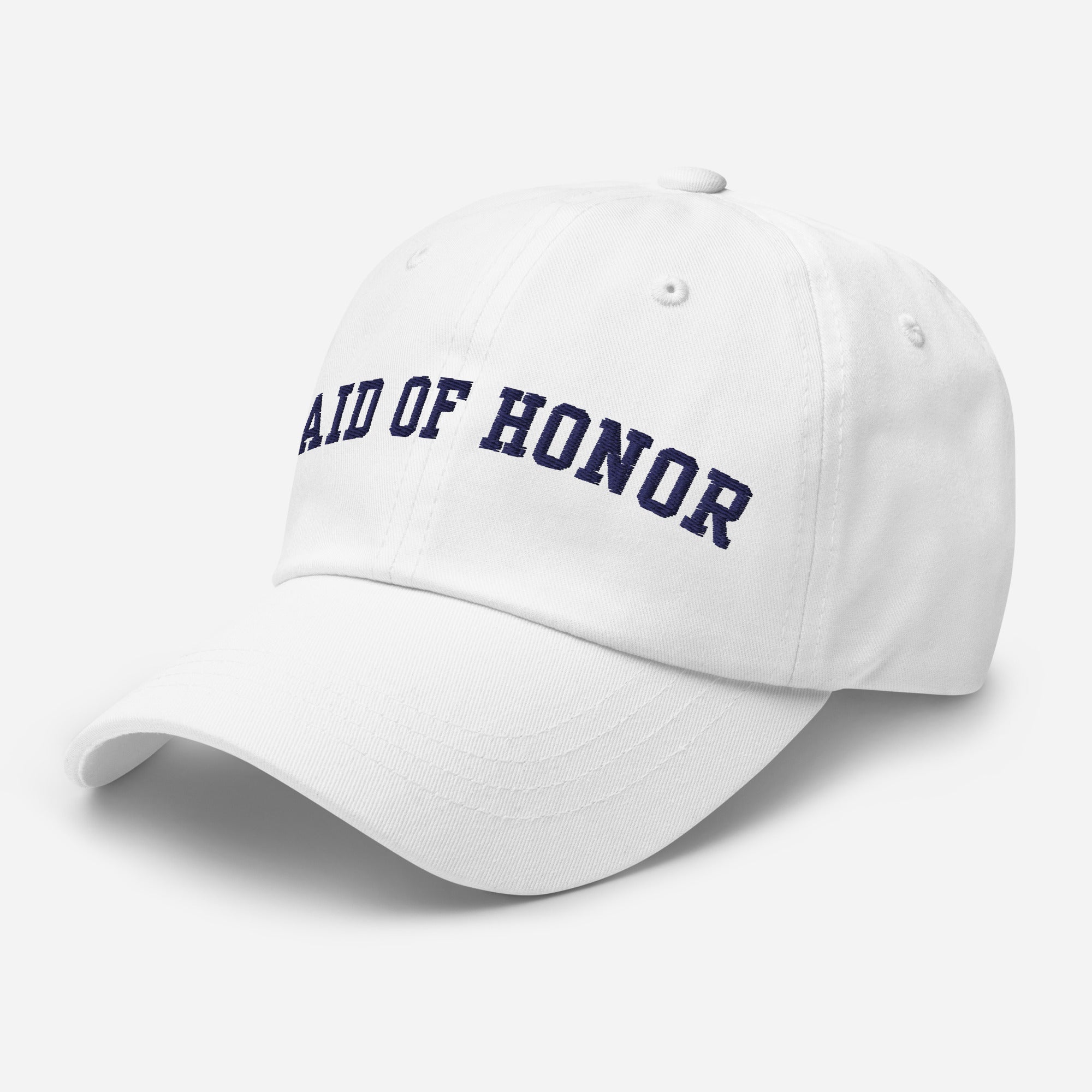 Varsity Maid of Honor Hat - White-Union Threads