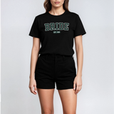 Bride Varsity Shirt - Black and Green