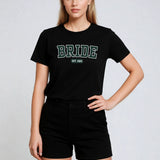 Bride Varsity Shirt - Black and Green