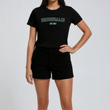 Bridesmaid Varsity Shirt - Black and Green