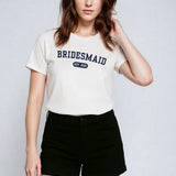 Bridesmaid Varsity Shirt - White