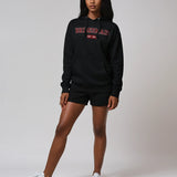 Bridesmaid Varsity Hoodie - Black and Red