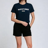 Maid of Honor Varsity Shirt - Navy