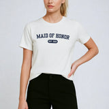 Maid of Honor Varsity Shirt - White
