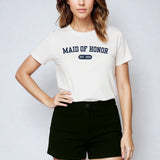 Maid of Honor Varsity Shirt - White