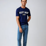 Best Man Varsity Shirt - Navy