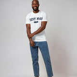 Best Man Varsity Shirt - White