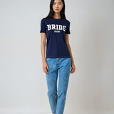 Bride Varsity Shirt - Navy