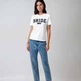 Bride Varsity Shirt - White