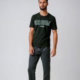 Groom Varsity Shirt - Black and Green