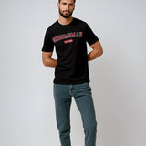 Groomsman Varsity Shirt - Black and Red