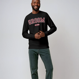 Groom Varsity Sweatshirt - Black and Red