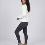 Model wearing Bachelorette Tour Sweatshirt - White