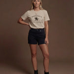 Model wearing Last Rodeo T-Shirt