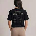 Model wearing Movie Poster Bachelorette Shirt