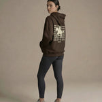 Model wearing Last Rodeo Hoodie